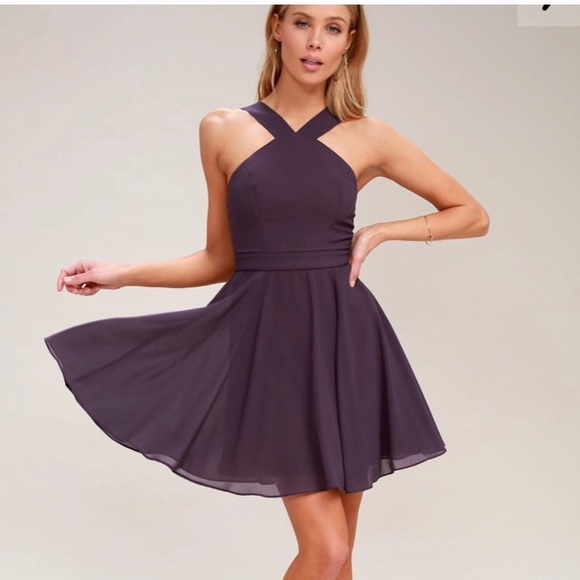 lulus dusty purple dress